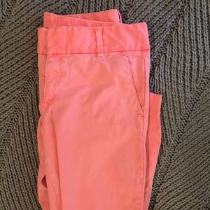 J Crew Neon Pink Chinos